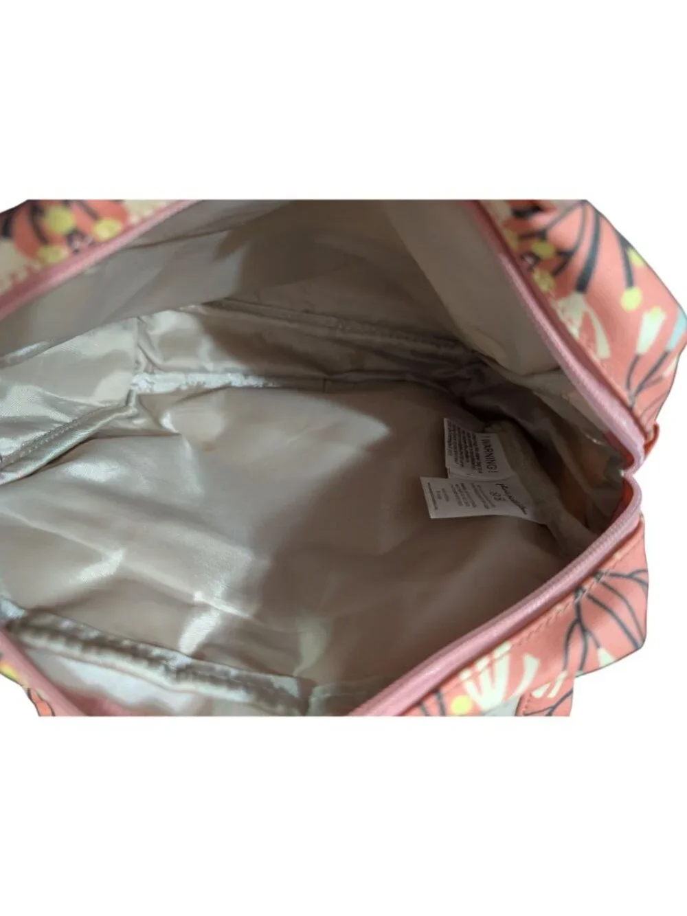 Petunia Pickle Bottom Pink Floral Mini Backpack Diaper Bag With Fold-Out Changin